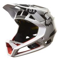 fox proframe moth whiteblackred helmet