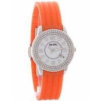 Folli Follie Ladies Orange Strap Watch 6015.0921