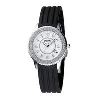 folli follie ladies black strap watch 60151045