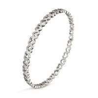 folli follie ladies love and fortune silver bangle 50102688