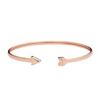 Fossil Ladies Vintage Motif Rose Gold Plated Arrow Bangle JF02451791