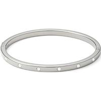 fossil ladies stainless steel crystal bangle jf00841040