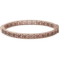 Fossil Rose Gold Plated Cut Out Bangle JF00099791