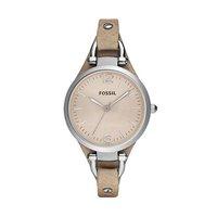 Fossil Ladies Georgia Light Tan Leather Watch