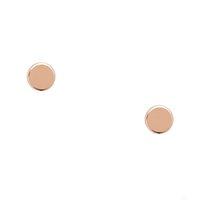 fossil fashion rose gold tone round stud earrings