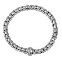 Fope 18ct White Gold and Diamond Line Bracelet