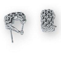 Fope 18ct White Gold Wide Earrings