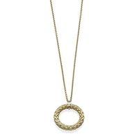 fope 18ct gold lovely daisy circle necklace