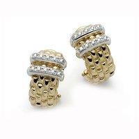 Fope 18ct Gold and Diamond Earrings