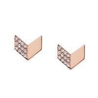 Fossil Ladies Vintage Glitz Rose Gold Arrow Stud