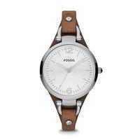 Fossil Ladies Georgia Brown Leather Watch