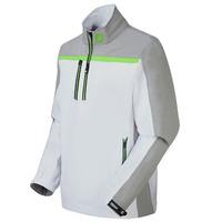 footjoy tour xp rain shirt whiteheather greyfresh green