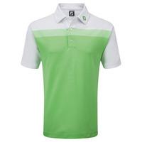 Footjoy 2016 Birdseye Colourblock Polo - Mint/White