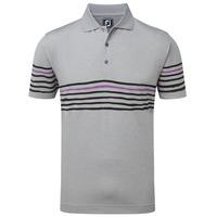 footjoy 2017 pique paint stripe polo heather