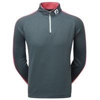 Footjoy 2017 Textured Chillout Top - Charcoal/Pink/White