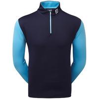 Footjoy 2017 Double Layer Contrast Chill-Out Pullover - Navy/Sky Blue