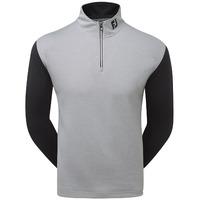 footjoy 2017 double layer contrast chill out pullover greyblackwhite