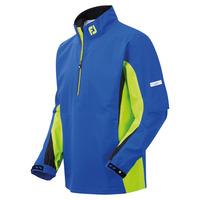 footjoy hydrolite rain shirt nautical blue lime black