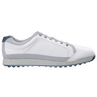 footjoy 16 contour casual spikeless whitesilvernavy golf shoes