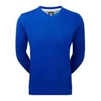 FootJoy Spun Poly V Neck Sweater - Midnight Blue Small