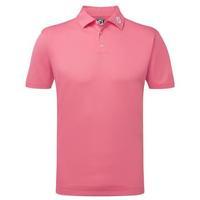 FootJoy Pique Solid Shirt - Pink Azalea Medium