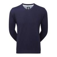 footjoy spun poly v neck sweater navy small