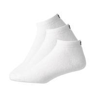 footjoy cotton sof sport socks white 3 pair pack