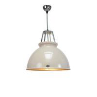 fp033 titan 3 putty grey finish metal pendant