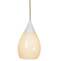 fp346 drop one matt modern white pendant