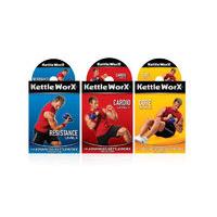From £2.99 for a three KettleWorx workout DVDs or upgrade and include a 2kg Kettlebell (£11.99) from Ckent Ltd - save up to 75%