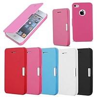 Frosted Design Magnetic Buckle Full Body Case for iPhone 4/4S (Assorted Colors)