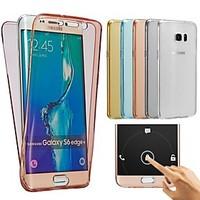 FrontBack 2 Pieces Super Flexible Soft TPU Transparent Degree Full Touch Screen Cover Case for Galaxy A310/A510/A710