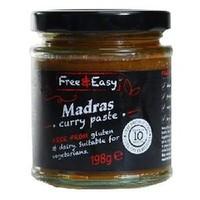 free natural gf madras curry paste 198g