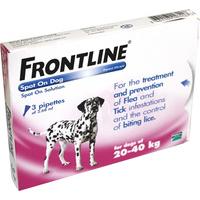 frontline spot on dog 20 40kg 3