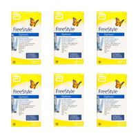 Freestyle Optium Plus Glucose Test Strips - 6 Pack