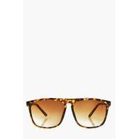 Frame Tortoise Shell Sunglasses - brown