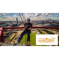 freefall abseil at the arcelormittal orbit