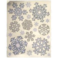 frosted snowflake window stickers