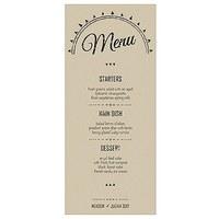 Free Spirit Menu Card