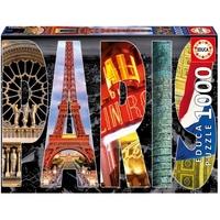 France Paris City Collage 1000 Piece Jigsaw Puzzle
