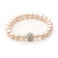 Freshwater Cultured Pearl and Swarovski Crystal Bracelet