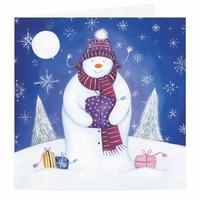 frosty night christmas card