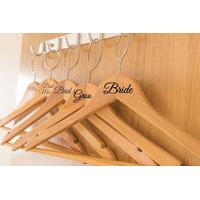 From £0.99 for two wedding role coat hanger stickers, £2.99 for eight from Deco Matters - save up to 75%