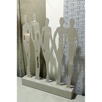 friends sculpture in mdf grey high polished