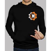 front logo - logo behind