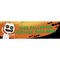 Friendly Mummy Halloween Personalised Banner