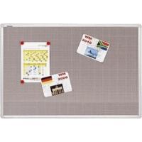 Franken Textile Pinboard Pin n Mag 90x60cm Silver/Grey