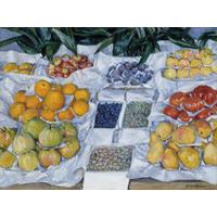 Fruit Displayed on a Stand By Gustave Caillebotte