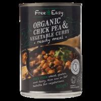 Free & Easy Organic Chickpea & Vegetable Curry 400g - 400 g