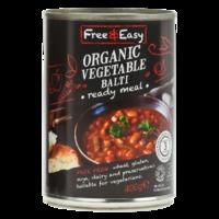 Free & Easy Ready Meal Organic Vegetable Balti 400g - 400 g
